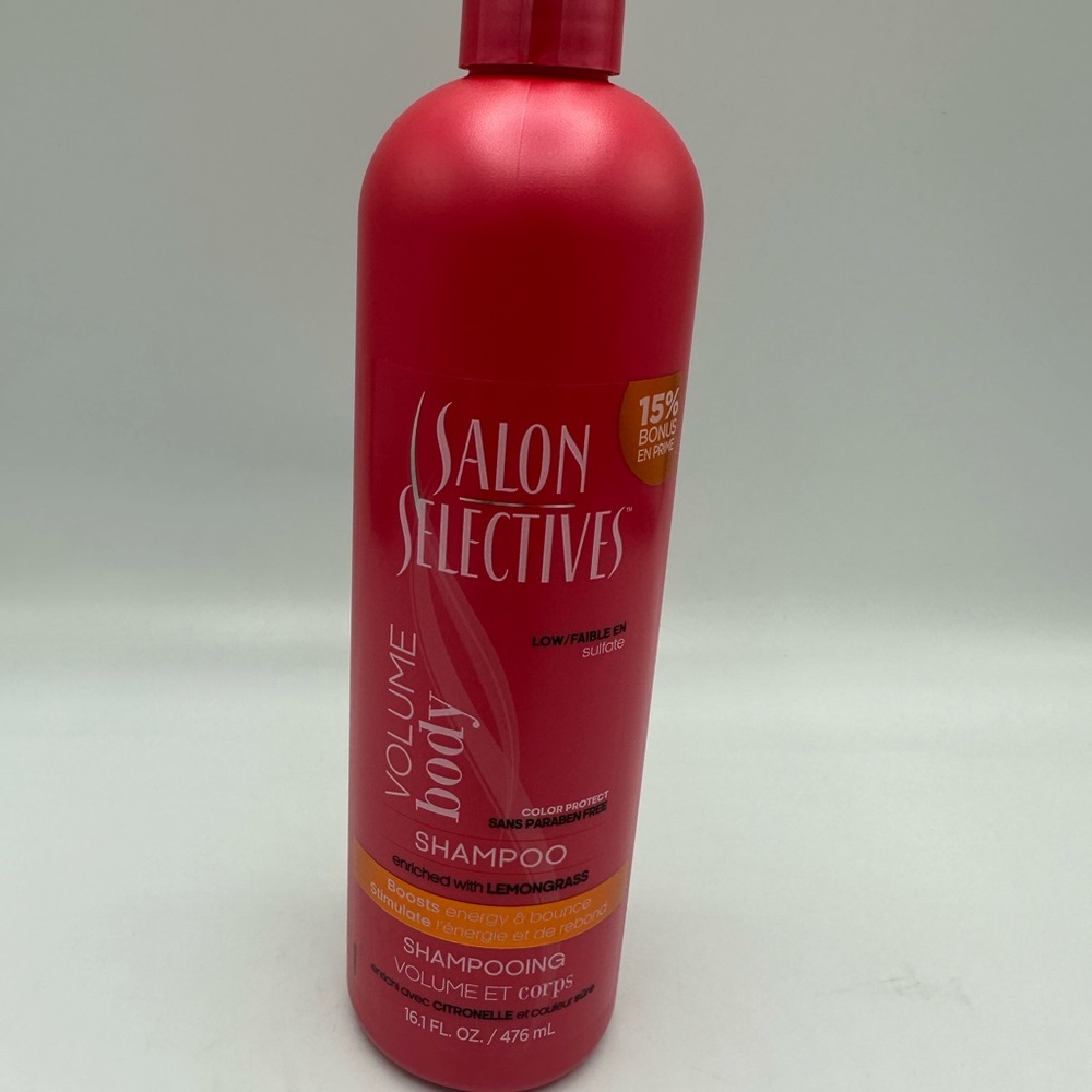 SALON SELECTIVES Vol. Body Shampoo Color Protect w/Lemongrass 16 Oz.DISCONTINUED